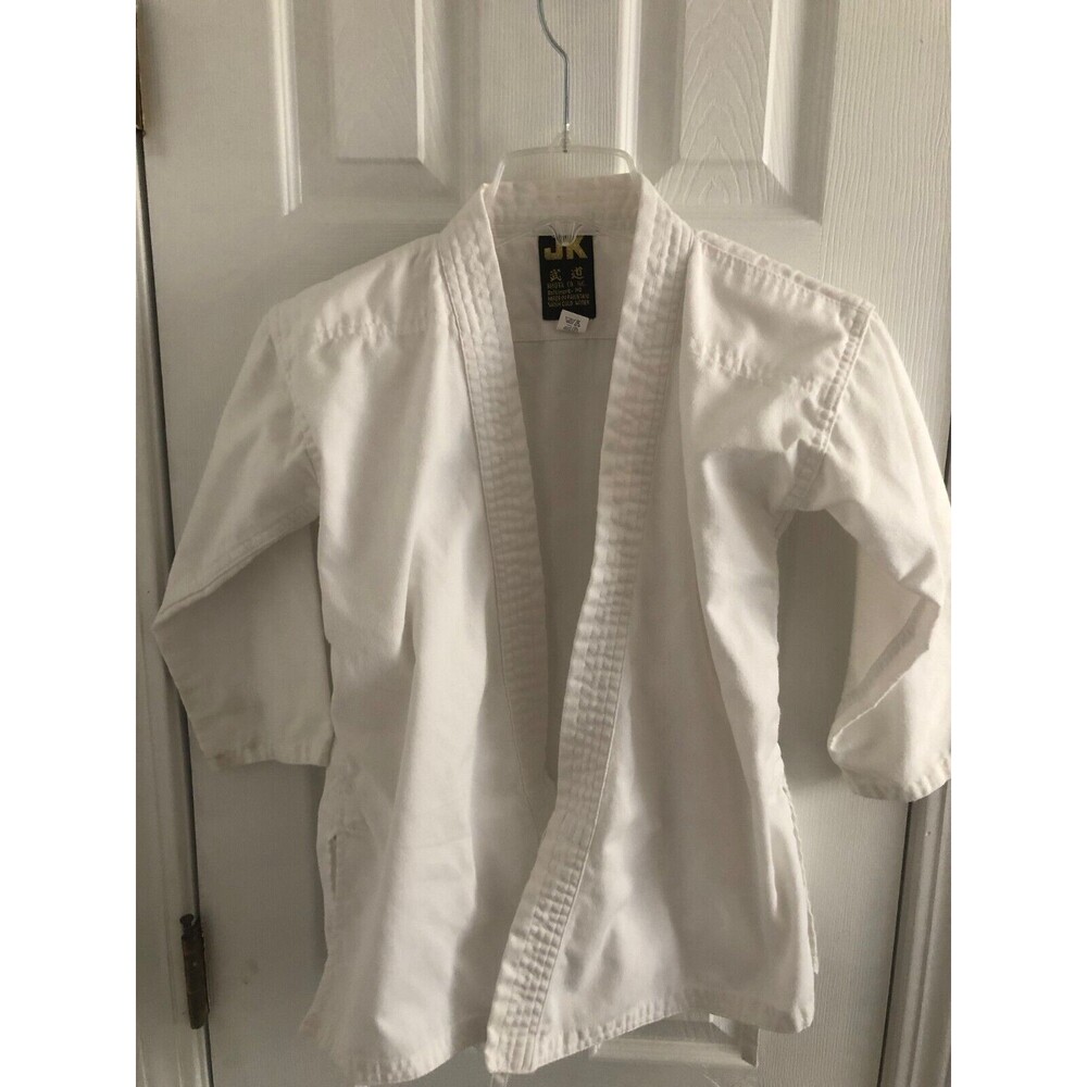 Karate Uniform by JK size 0/140 white top - pant- yellow belt